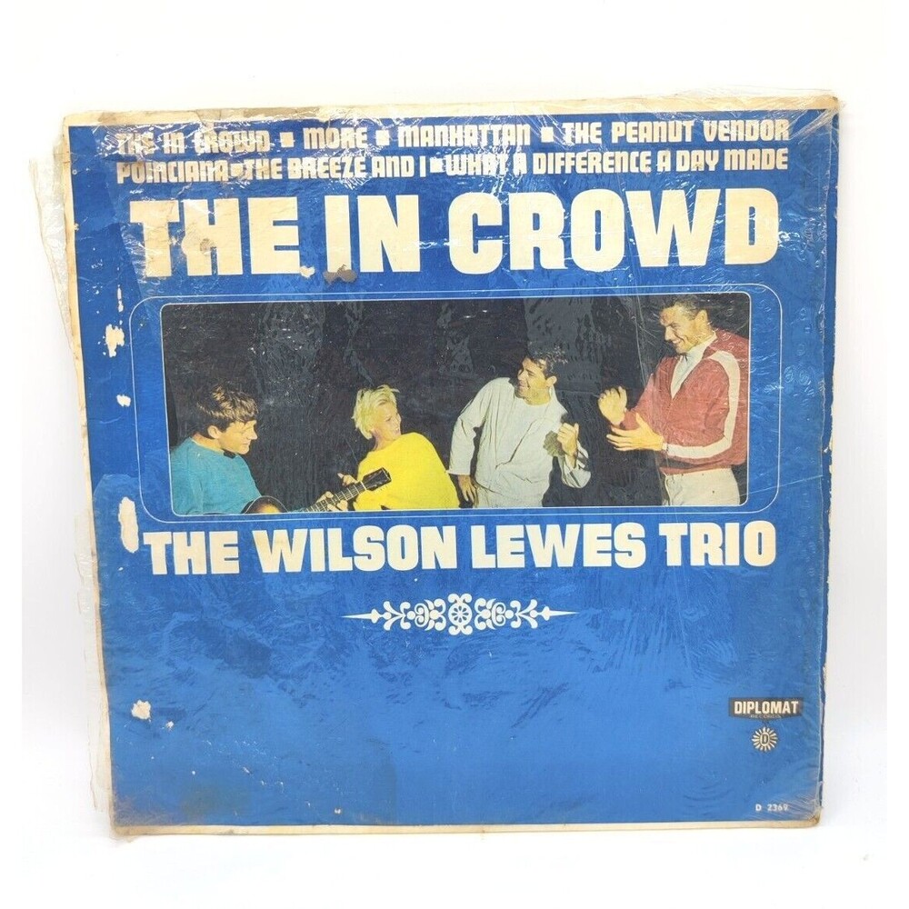 Vintage 1965 The Wilson Lewis Trio The In Crowd Record Vinyl Album Music 1960s